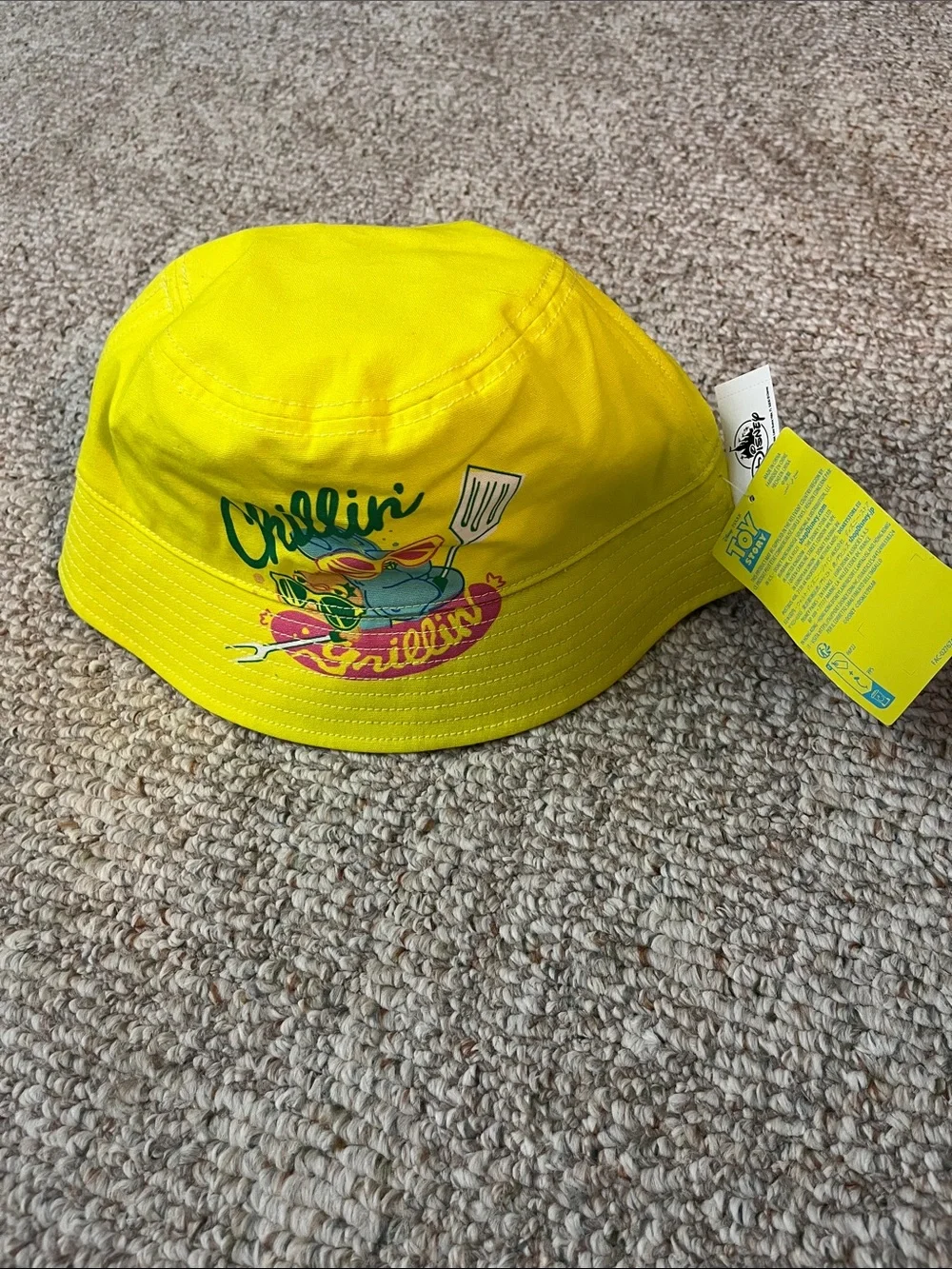 Disney Yellow 'Chillin' Grillin' Reversible Bucket Hat